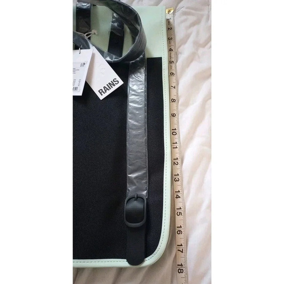 Rains Backpack Mini New with Tags Mineral Mint Green Rain-Proof Backpack - Picture 10 of 11